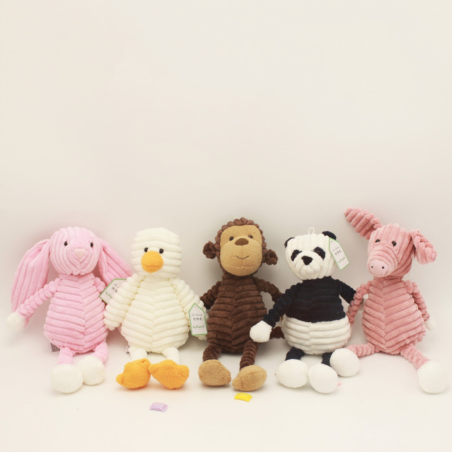 Soft plush stuffed animal toys for toddlers, for comfort and play, useful for nap time, travel, on the go.