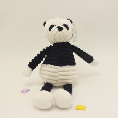 Soft plush stuffed animal toys for toddlers, for comfort and play, useful for nap time, travel, on the go. Panda.