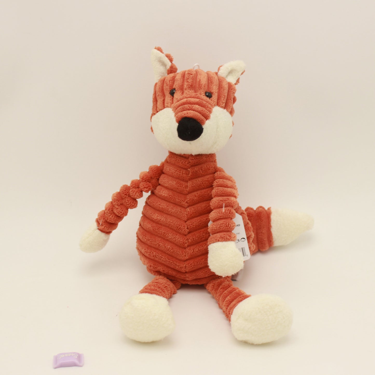 Soft plush stuffed animal toys for toddlers, for comfort and play, useful for nap time, travel, on the go. Fox.