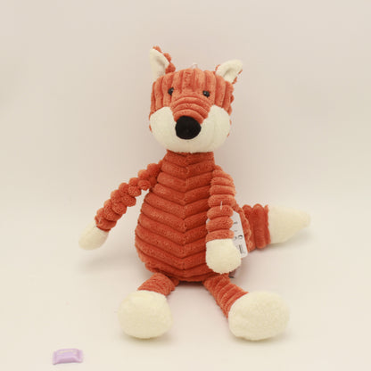 Soft plush stuffed animal toys for toddlers, for comfort and play, useful for nap time, travel, on the go. Fox.