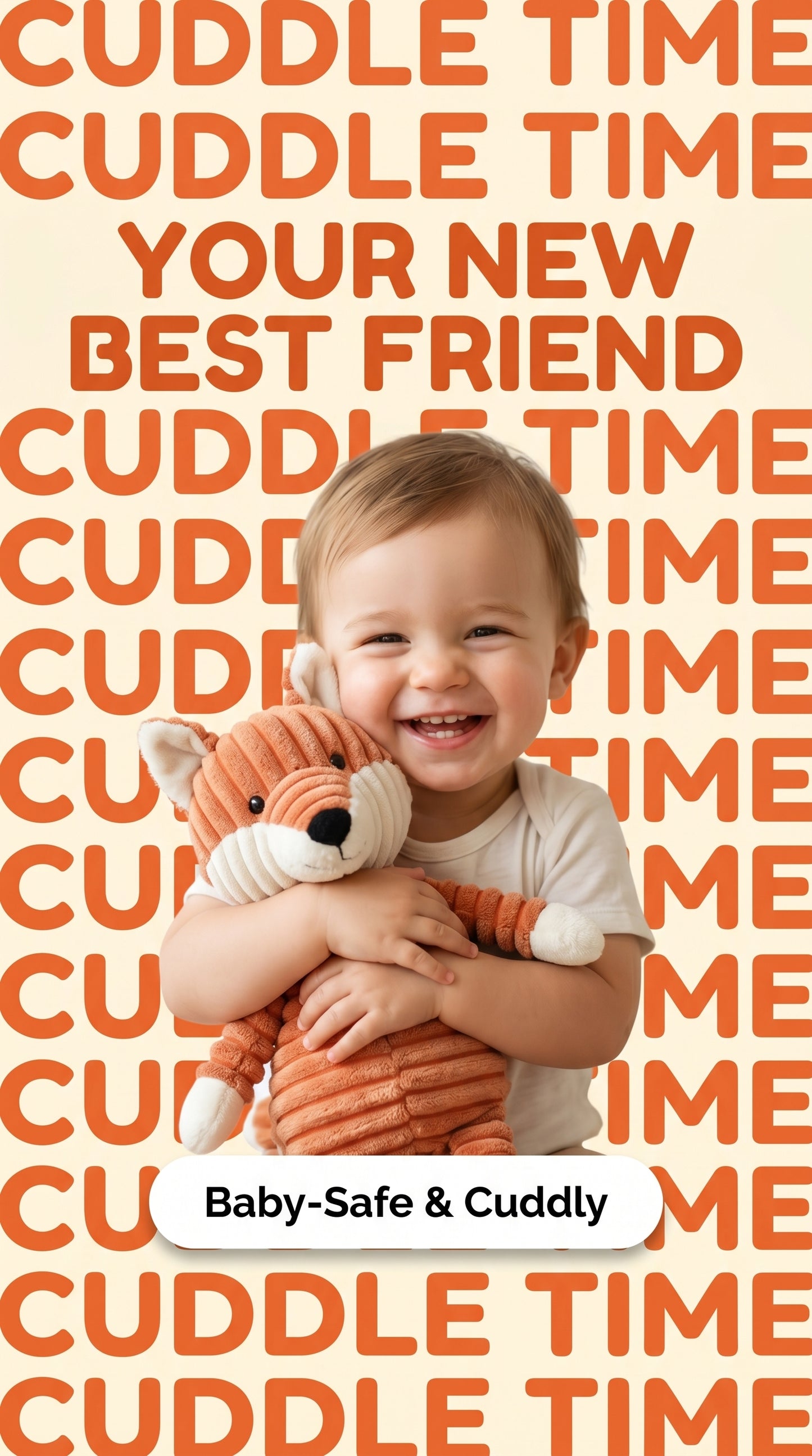 Soft plush stuffed animal toys for toddlers, for comfort and play, useful for nap time, travel, on the go.