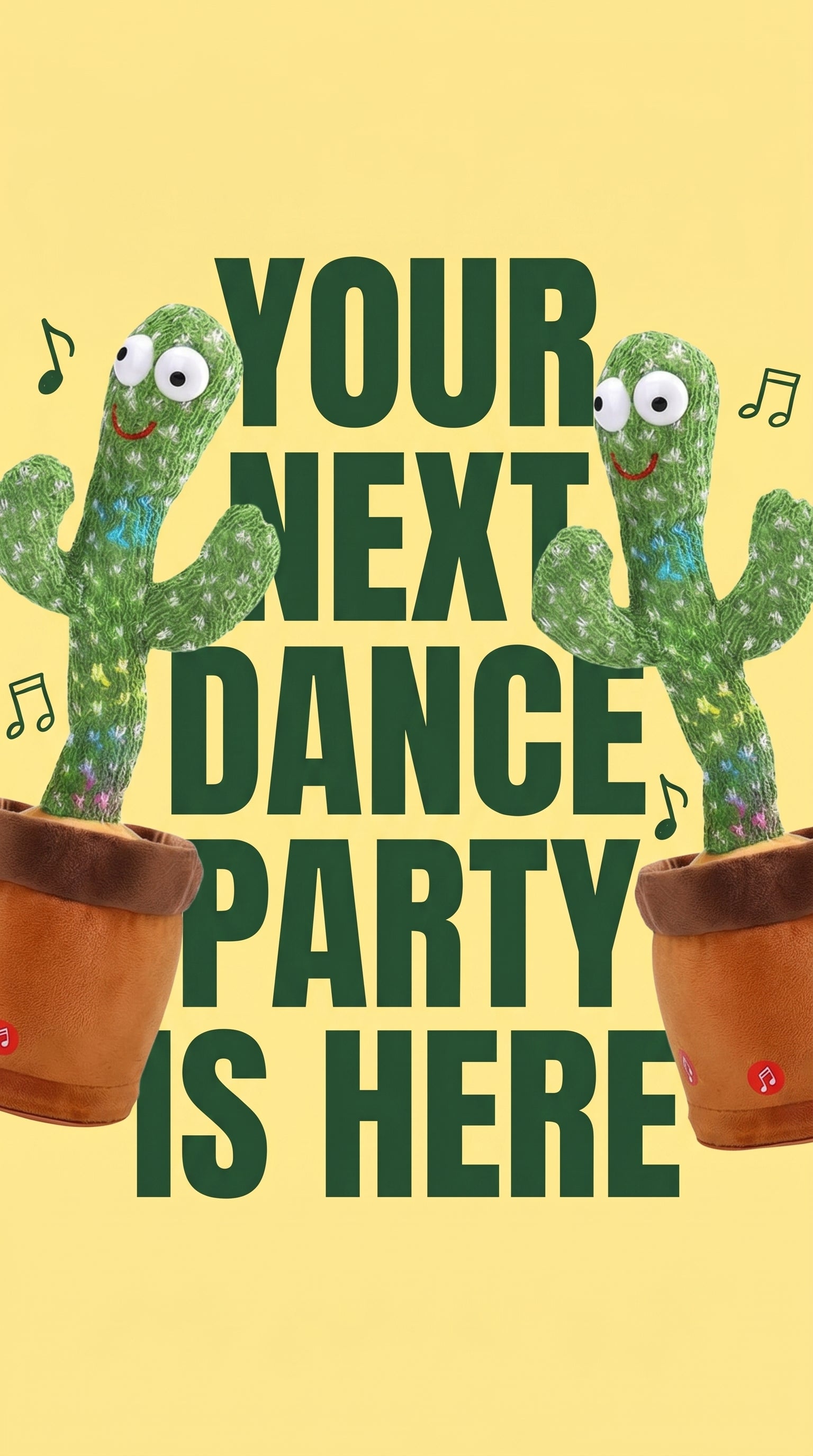 Dancing and talking cactus toy for toddlers, interactive screen-free play.